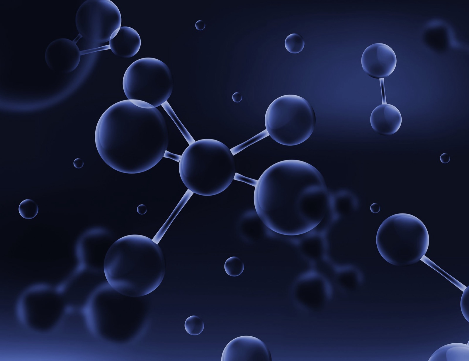 Abstract rendering of molecular chains